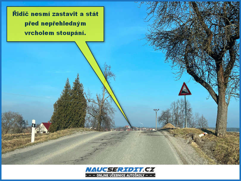 Zastavení a stání před horizontem